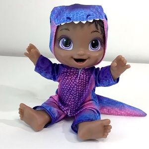 Baby Alive Dino Cuties Doll 11” Tyrannosaurus T-Rex Dinosaur W/Removable Outfit